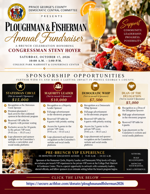 2026 Ploughman and Fisherman Annual Fundraiser sponsorship flyer