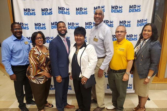 The Prince George's County Democratic Central Committee PGCDCC attending the Maryland DEMS meeting on June 15 2022